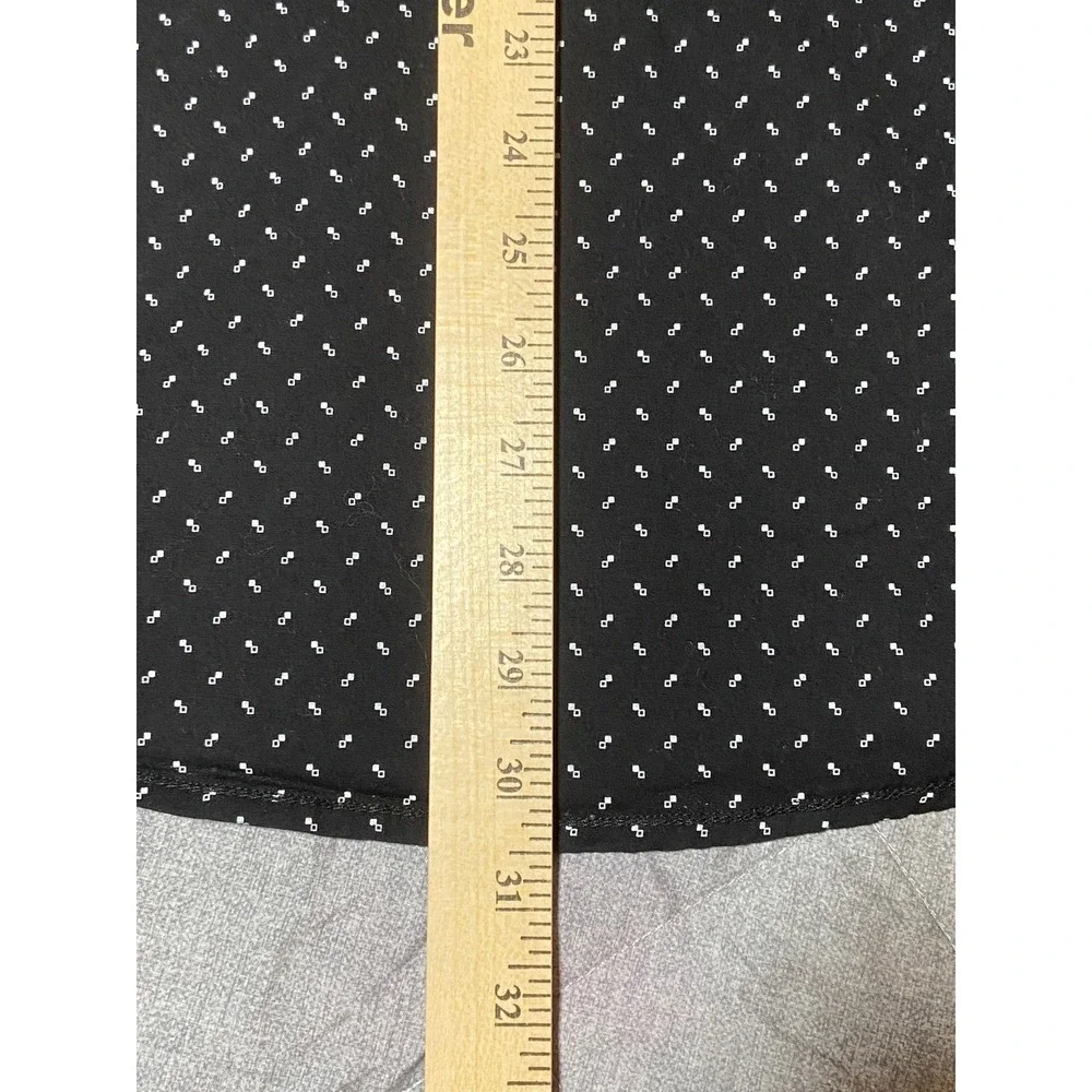 Kenneth Cole Men's XL Slim Fit Black White Micro Dot Button Down Shirt